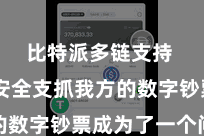 比特派多链支持  奈何安全支抓我方的数字钞票成为了一个问题