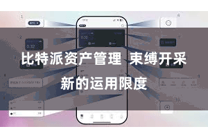比特派资产管理  束缚开采新的运用限度