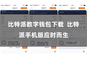 比特派数字钱包下载  比特派手机版应时而生