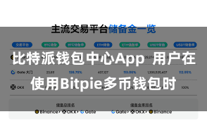 比特派钱包中心App  用户在使用Bitpie多币钱包时